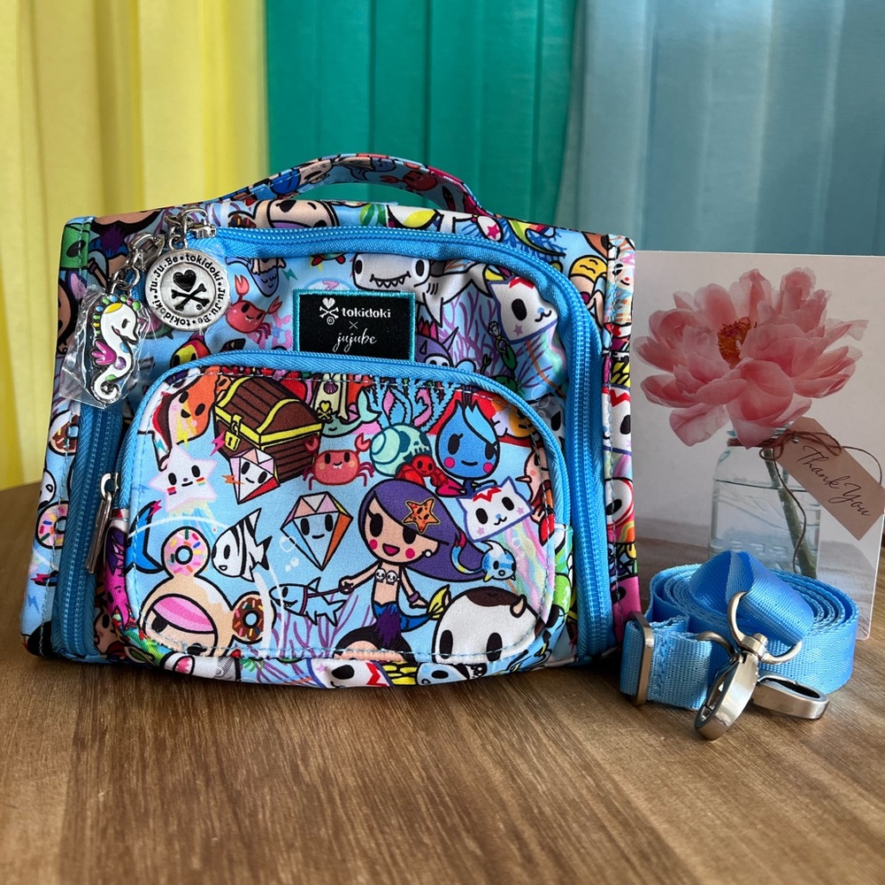JuJuBe x Tokidoki - Sea Amo 2.0, Mini BFF Backpack Crossbody Shoulder Bag